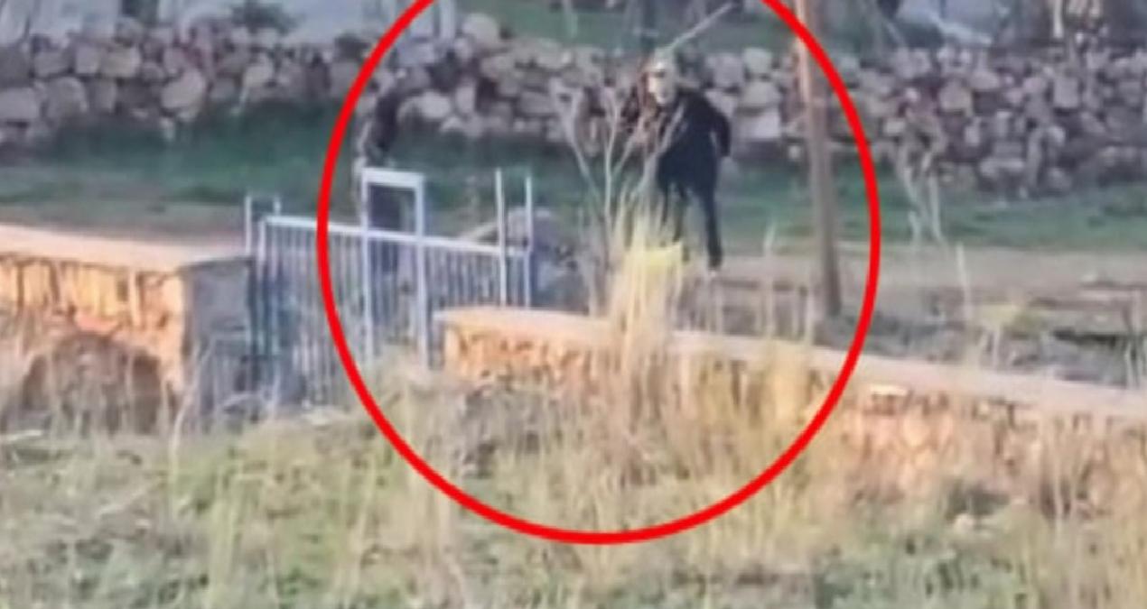 Eşeğin başına çuval geçirdi sopayla eziyet etti!