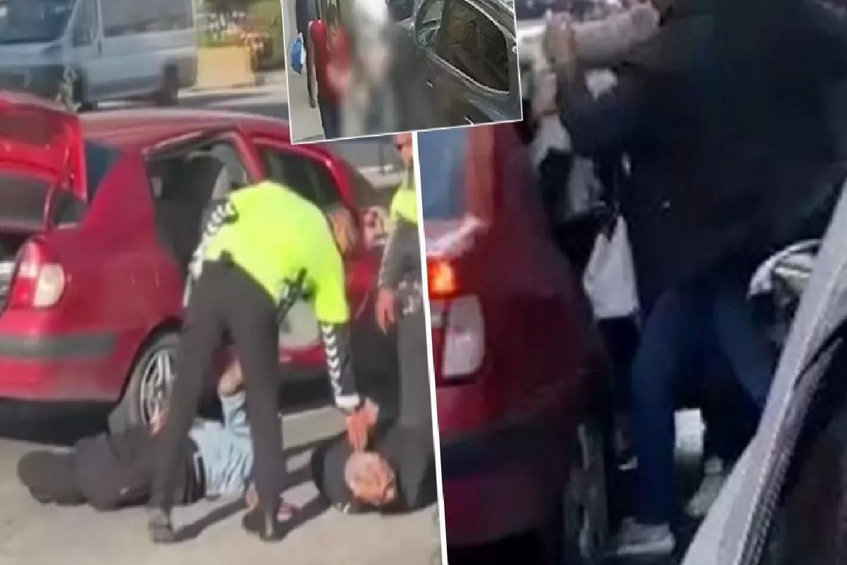Eski eşini sokak ortasında öldüren şahıs kaçmaya çalışırken böyle yakalandı