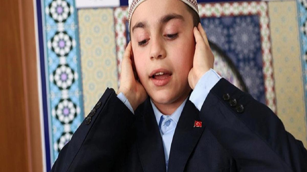 Ezan okuma yarışması birincisi Emir Kayra’nın hayali Ayasofya’da görev yapmak
