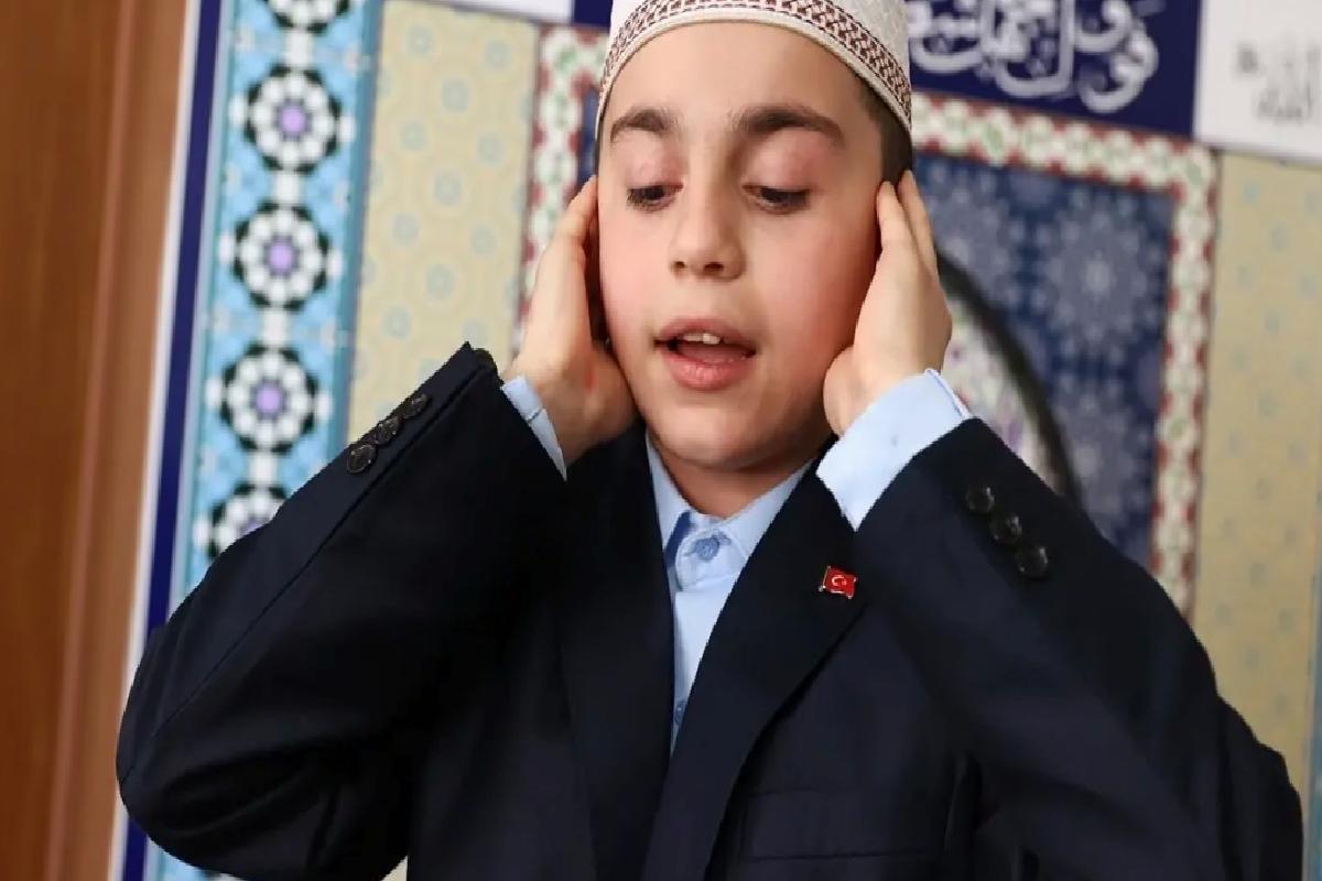 Ezan okuma yarışması birincisi Emir Kayra’nın hayali Ayasofya’da görev yapmak