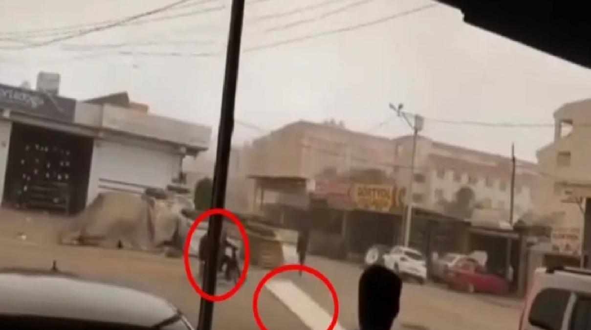 Fırtına Motosikletlileri Tehdit Etti