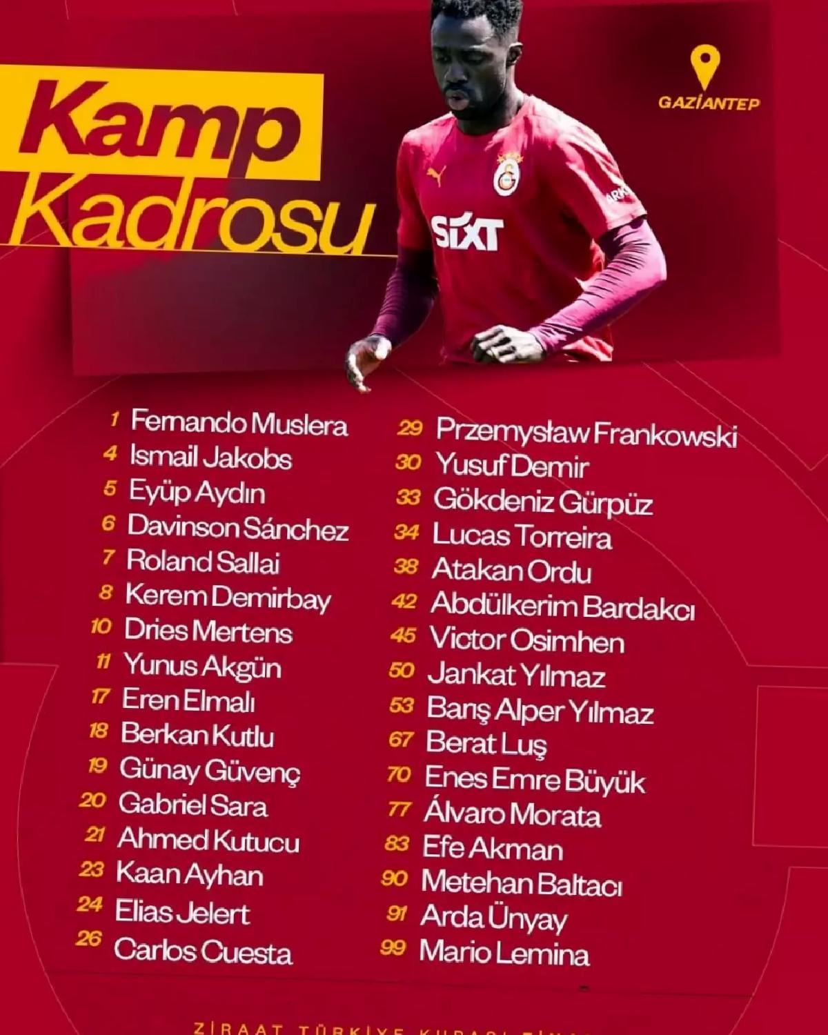 Galatasaray Trabzonspor’a Gitti