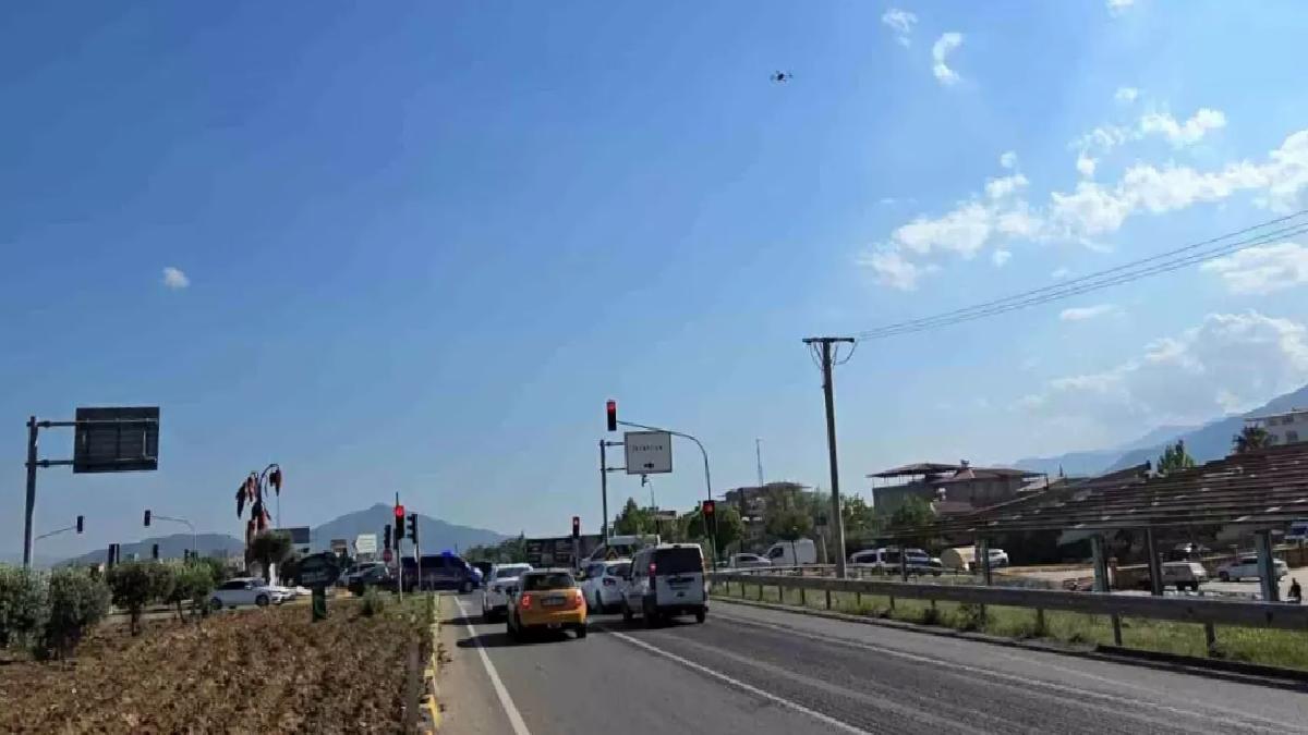 Gaziantep’te Dron Destekli Trafik Denetimi