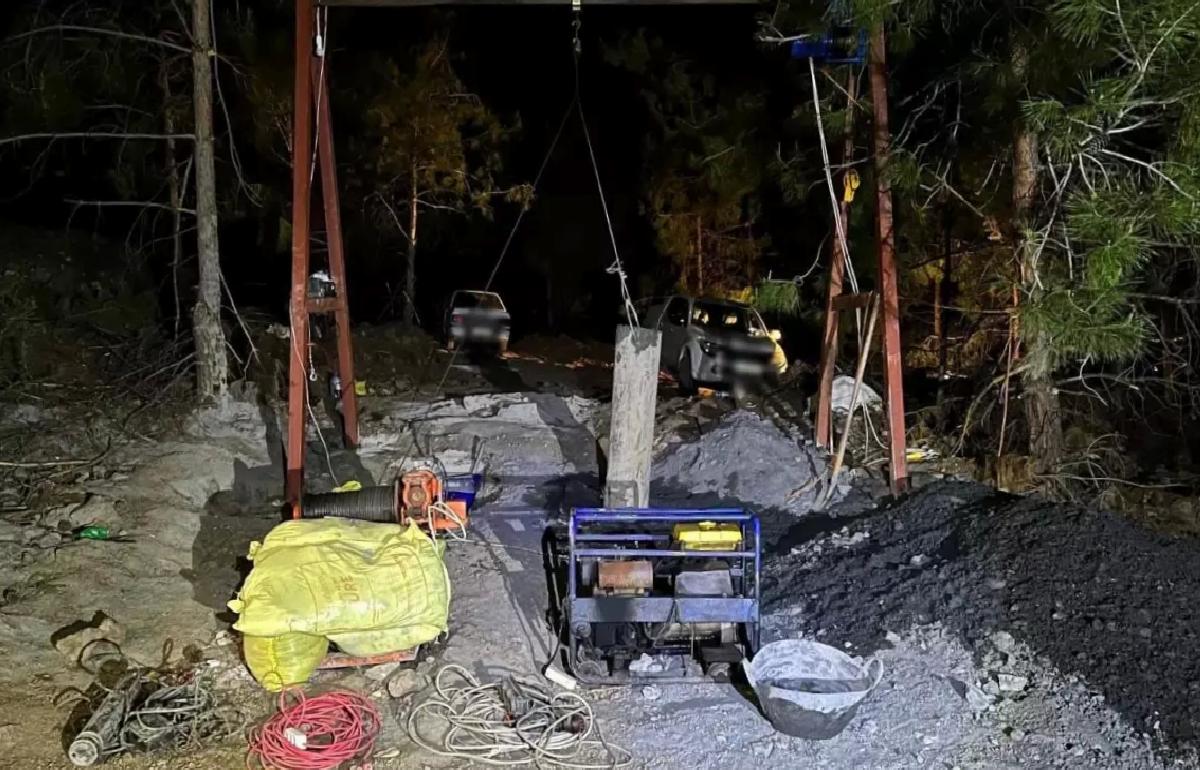 Gaziantep’te Kaçak Krom Madeni Operasyonu