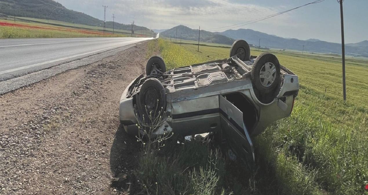 Gaziantep’te otomobil şarampole devrildi! 4 yaralı var