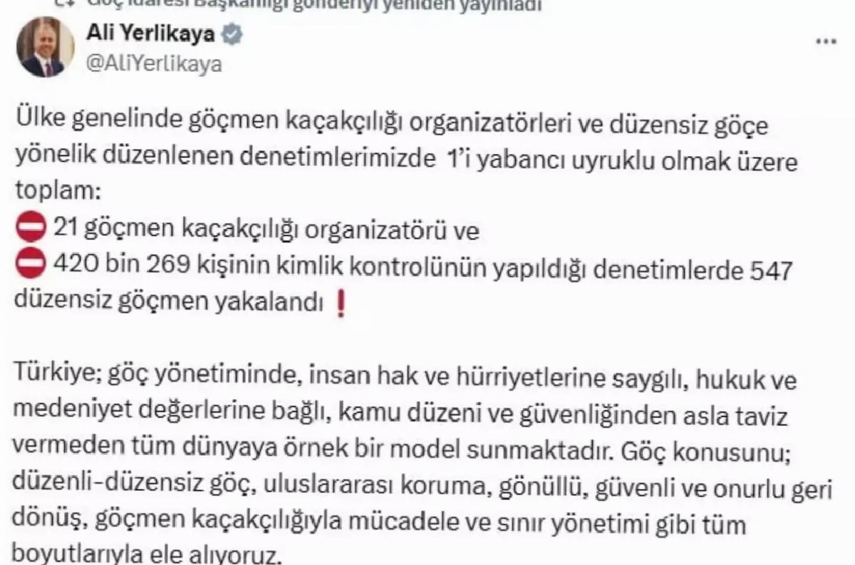 Göçmen Kaçakçılığına Büyük Darbe