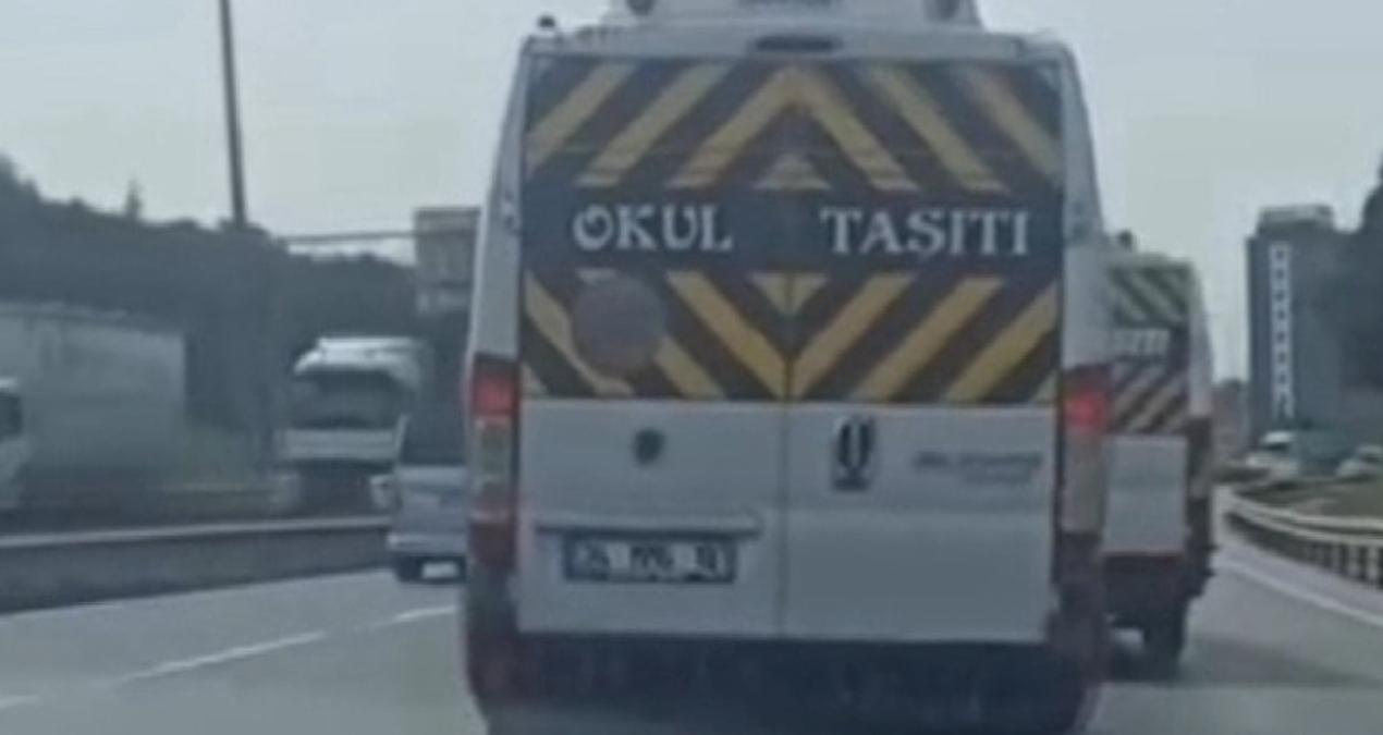 Görüntüler tepki çekmişti:  Okul servisi sürücüleri yakalandı