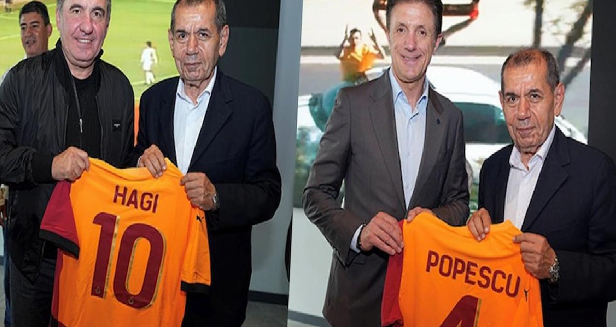 Hagi ve Popescu, Galatasaraylı taraftarlarla buluştu