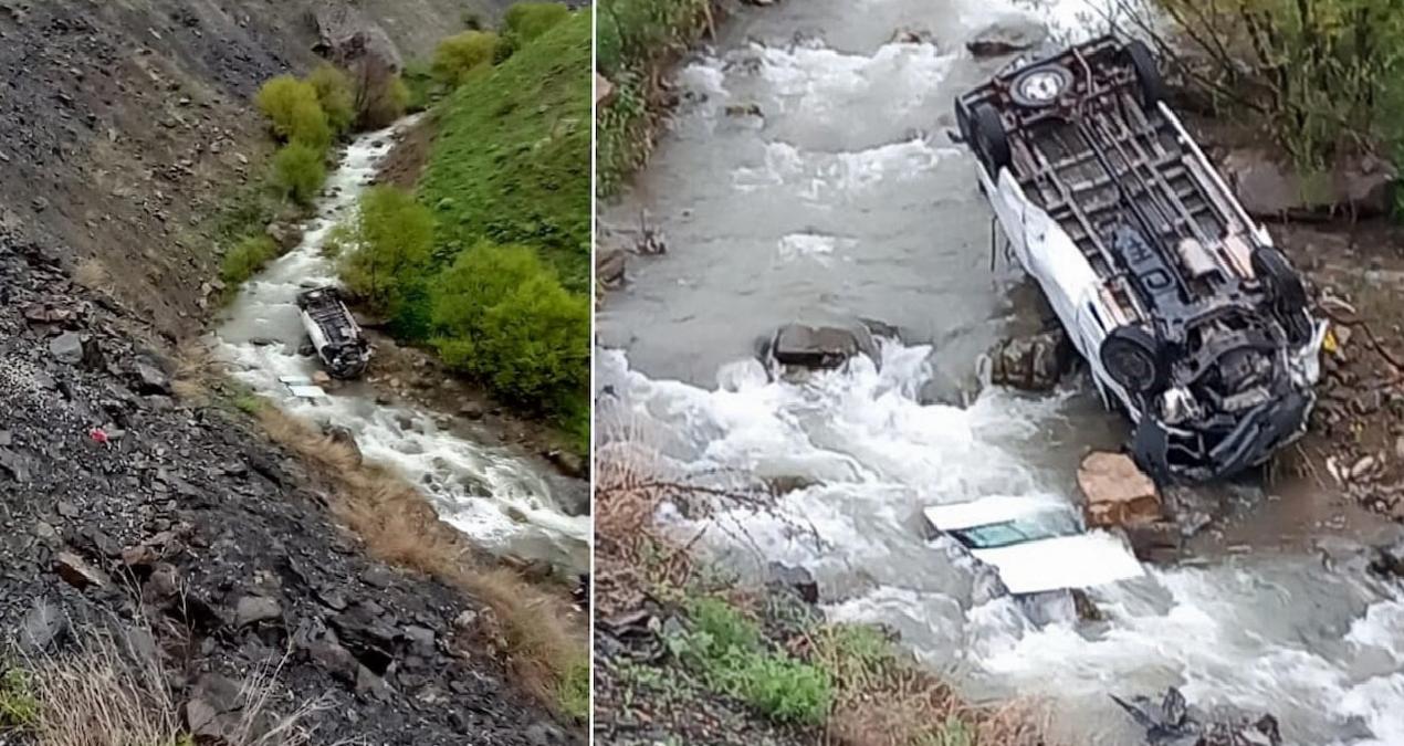 Hakkari’de minibüs dereye devrildi: 2 ölü, 3 yaralı