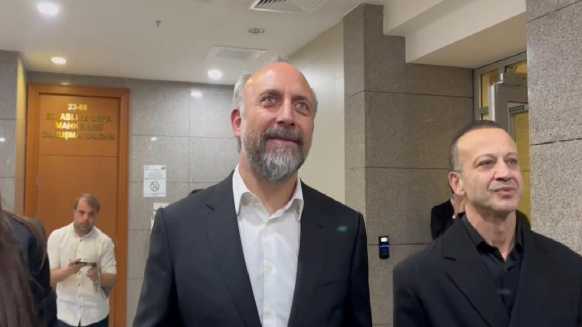 Halit Ergenç ve Rıza Kocaoğlu adliyede