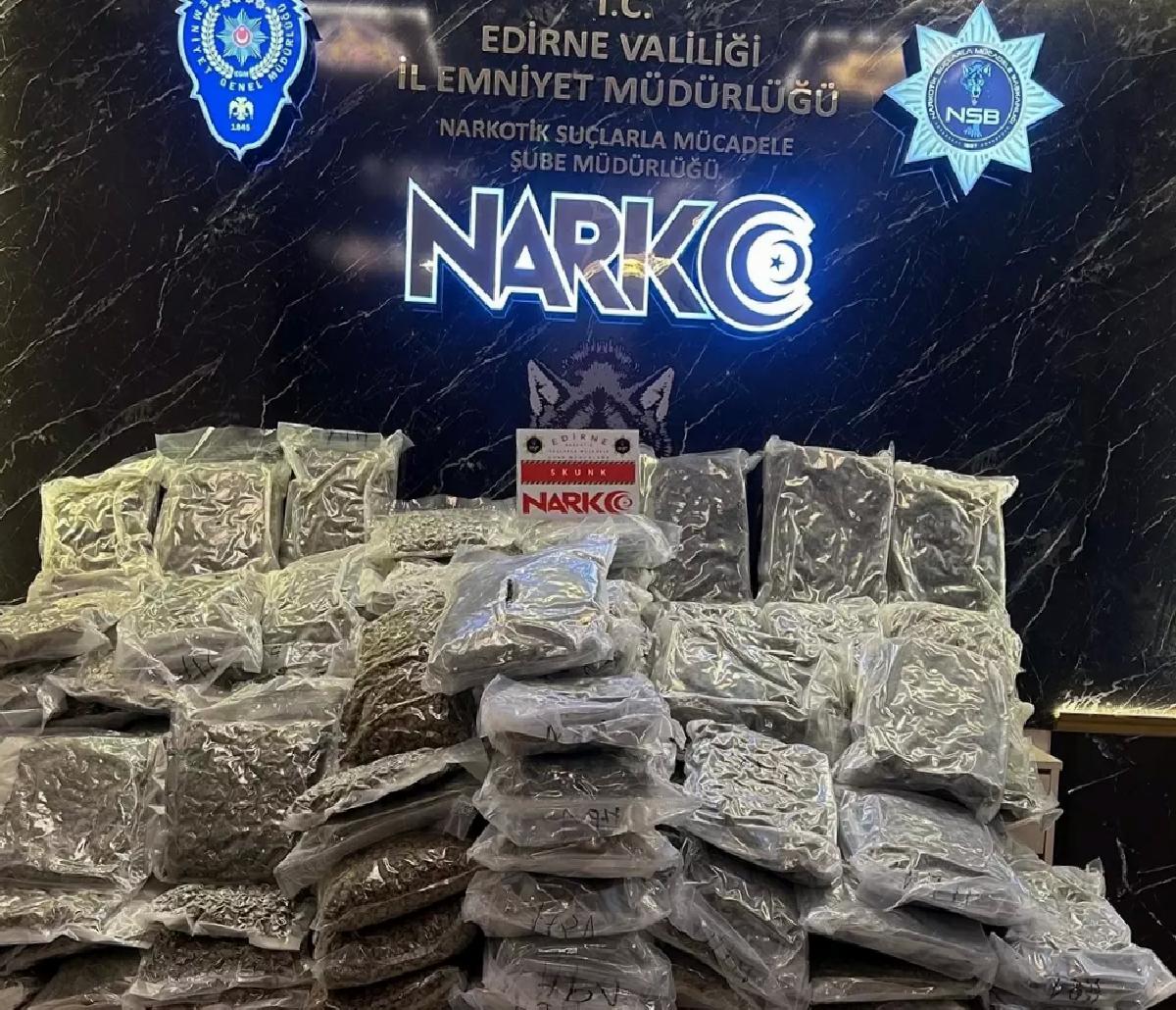 Hamzabeyli Sınır Kapısı’nda 115 kg Skunk Ele Geçirildi