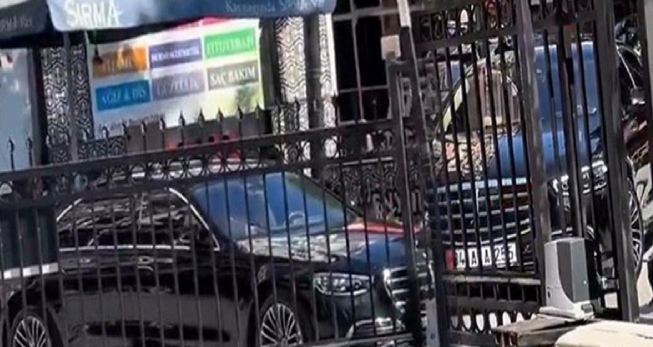 Hastane otoparkına girişi izin verilmeyen çakarlı araç ortalığı birbirine kattı