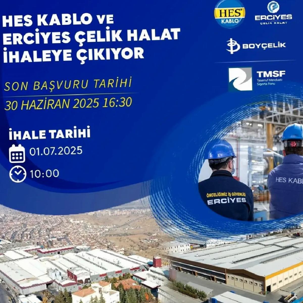 HES Kablo ve Erciyes Çelik Halat TMSF’den Satışta
