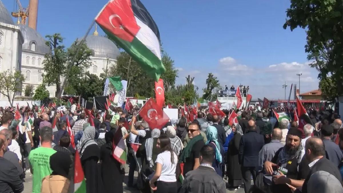 İHH’dan Gazze’ye Destek Yürüyüşü