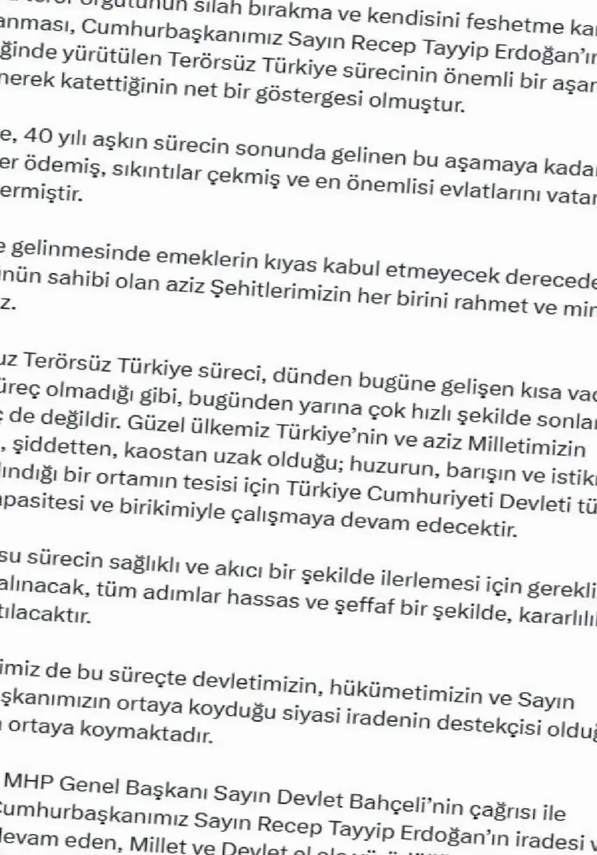 İletişim Başkanı Fahrettin Altun: ‘Terörsüz Türkiye süreci önemli bir aşamayı güçlenerek katetti’