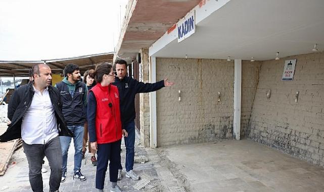 Ilıca Plajı’nda yaz hazırlıkları sürüyor