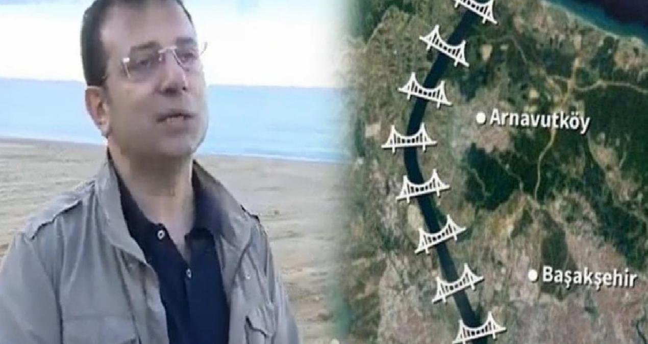 İmamoğlu Kanal İstanbul’un hafriyatının döküleceği alanı 4 sene önceden gösterdi