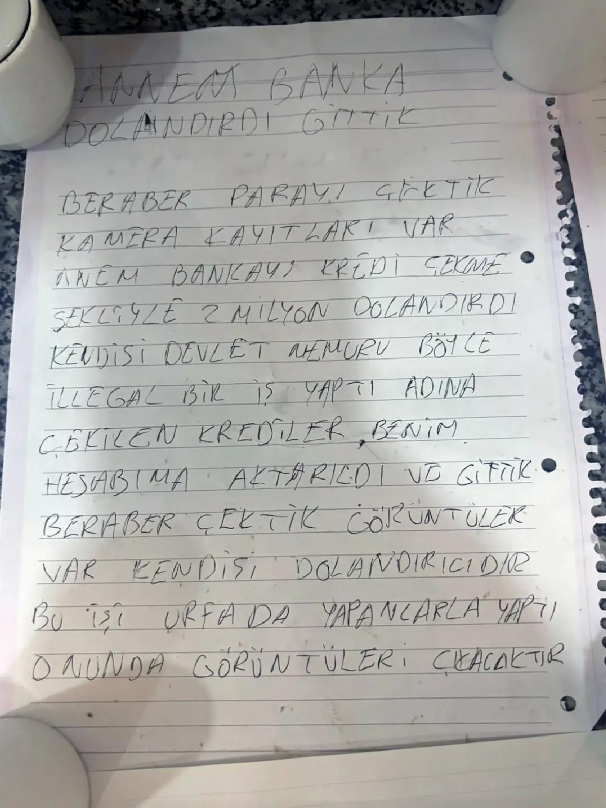 İntihar Mektubunda Aile Komplosu İddiası