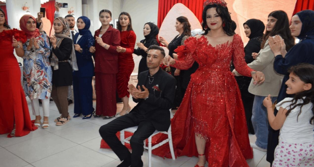 İşitme ve konuşma engelli çiftin kınasında ‘sessiz çiftetelli’