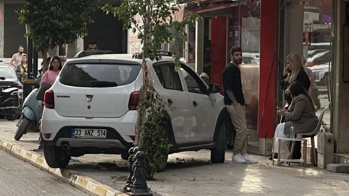 İskenderun’da Cipin Kaldırıma Çıkışı Güvenlik Kamerasında