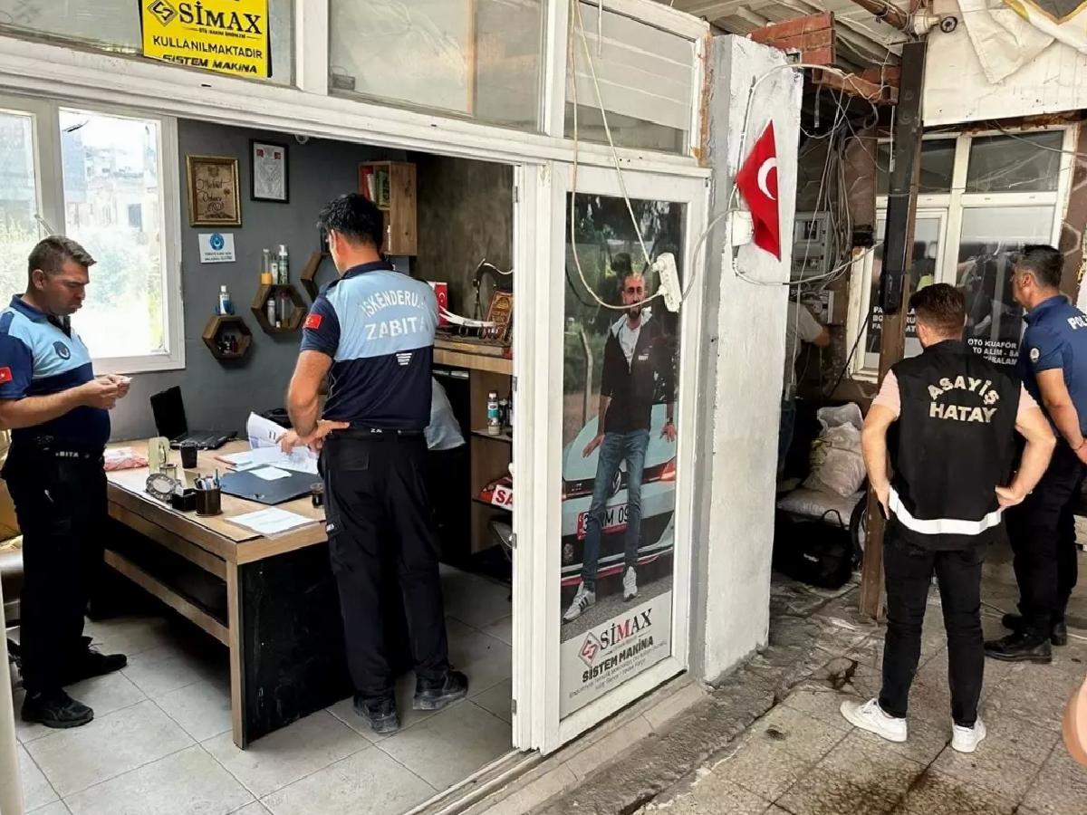 İskenderun’da Oto Yıkama Denetimi