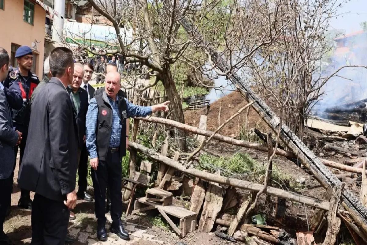 İskilip’te Yangın: 3 Ev Kullanılamaz Hale Geldi