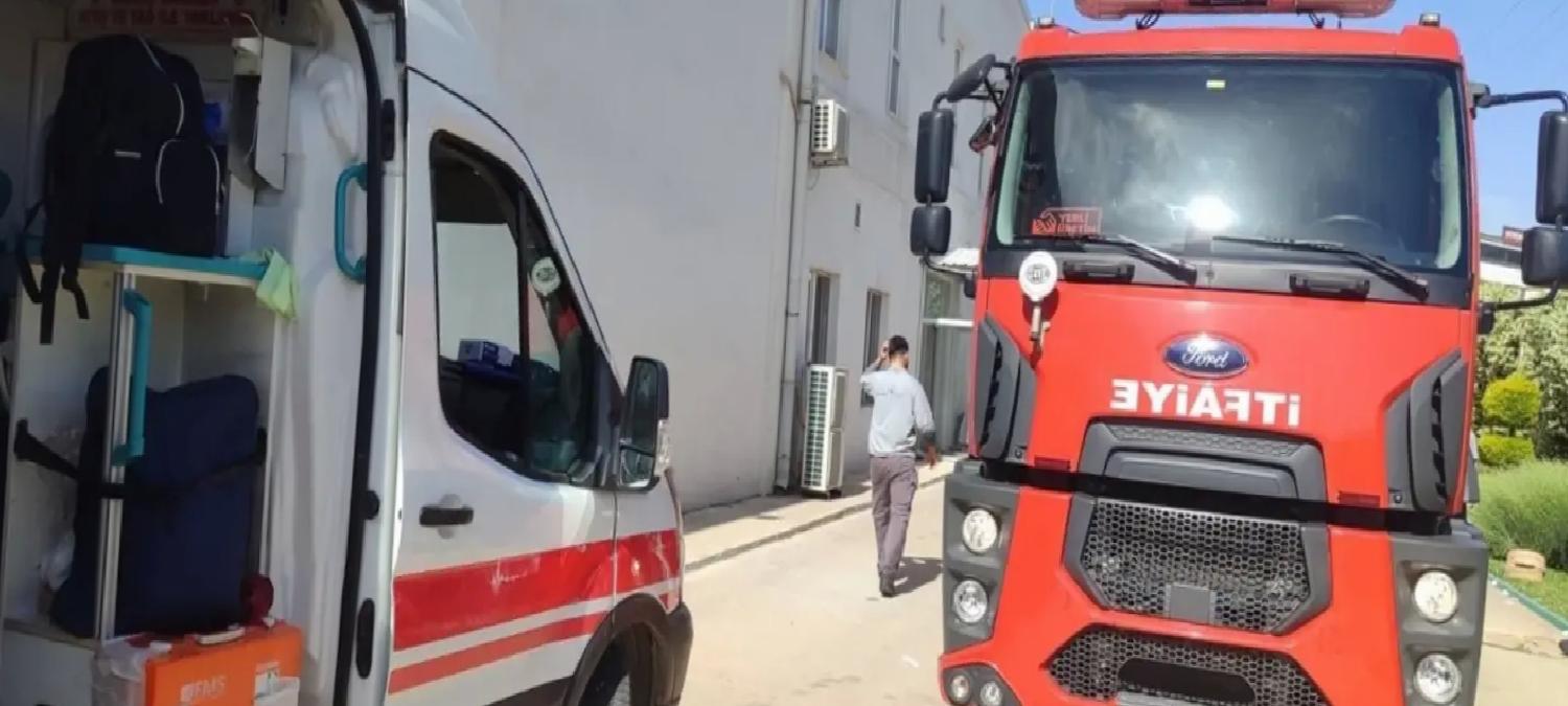 İslahiye’de Pamuk Fabrikasında Yangın