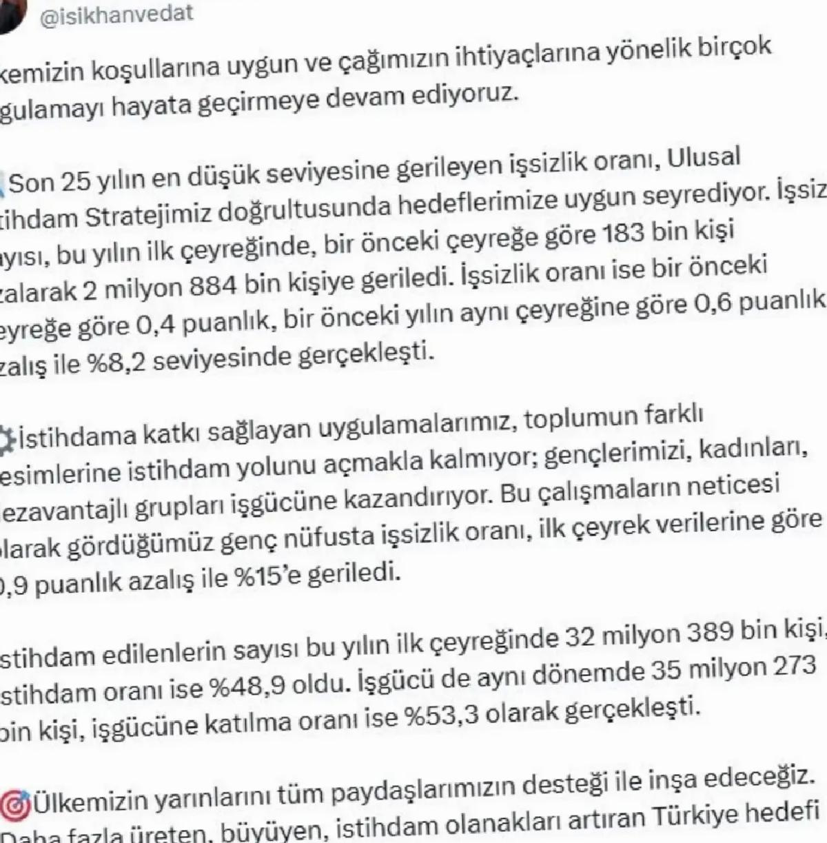 İşsizlik Oranı Tarihi Düşük Seviyede