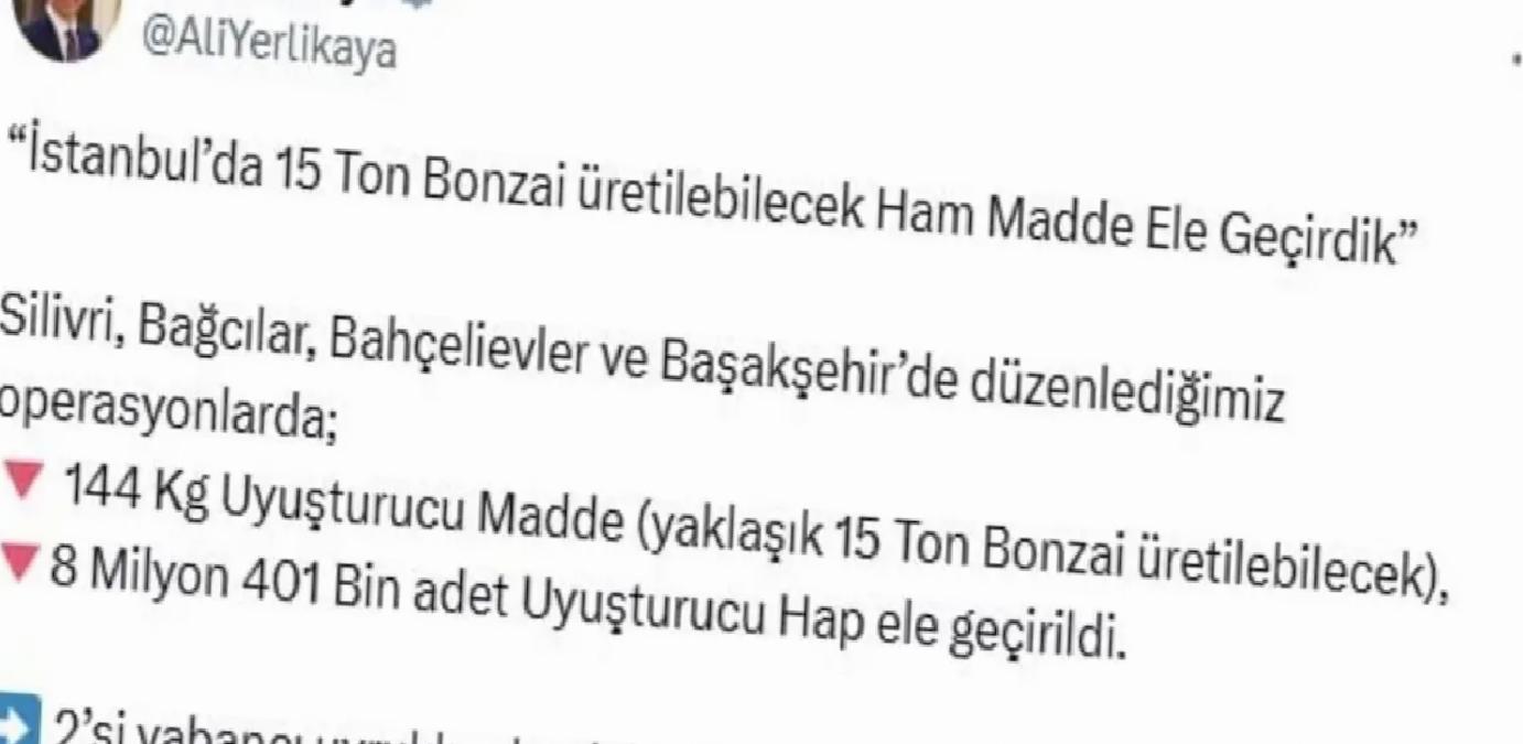 İstanbul’da Uyuşturucu Operasyonu: 16 Şüpheli Yakalandı