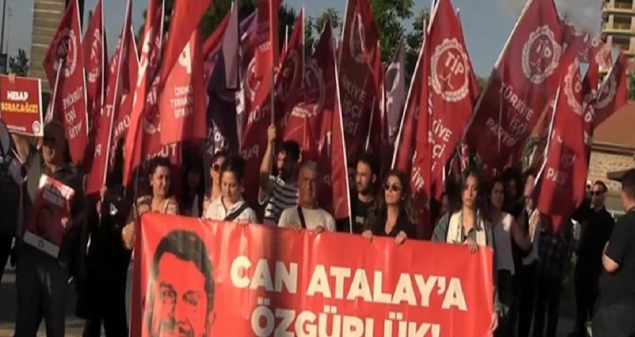 İzmir’de Can Atalay yürüyüşü