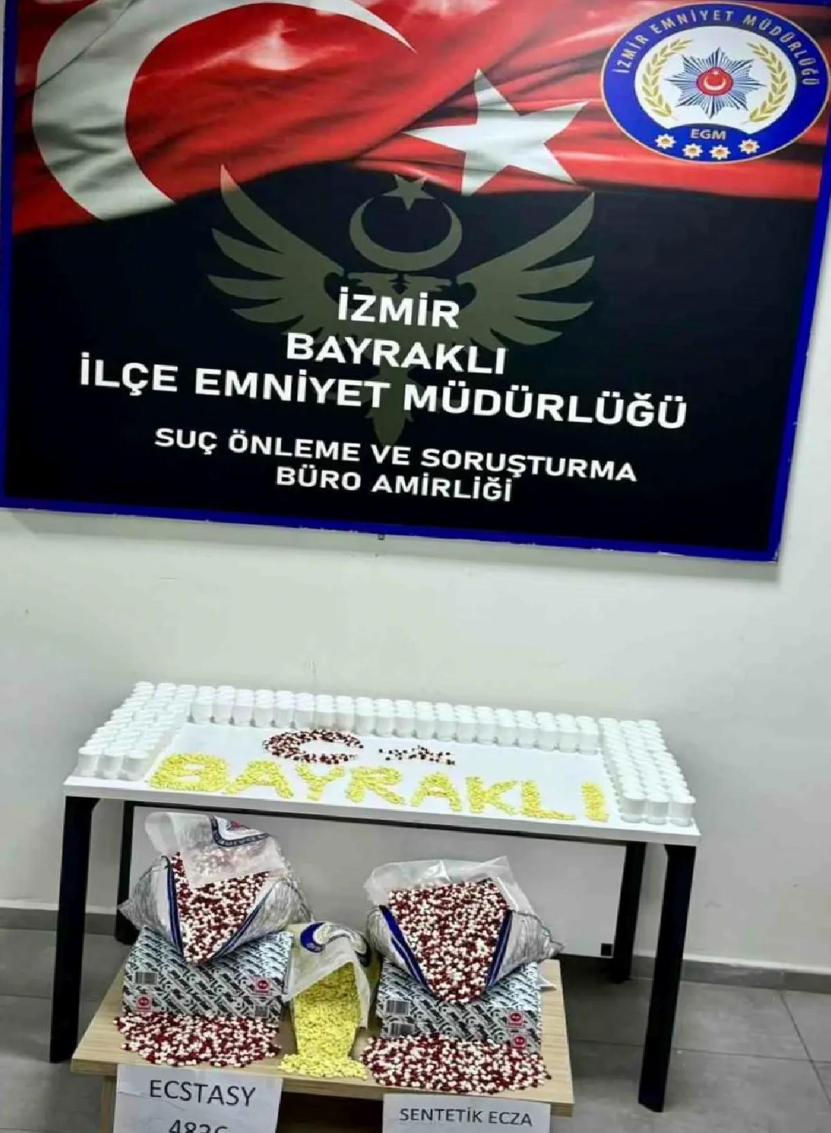 İzmir’de Uyuşturucu Operasyonu: 48 Bin Sentetik Hap Ele Geçirildi