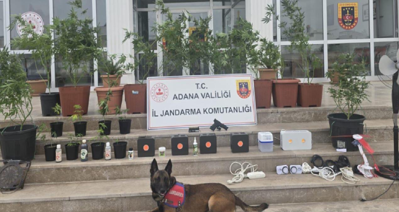 Jandarma’dan uyuşturucu imalat edilen eve baskın