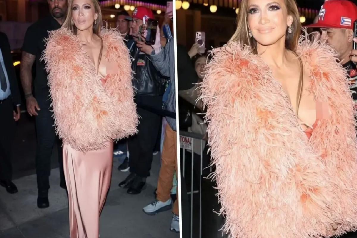 Jennifer Lopez, sütyensiz katıldığı konserde frikik verdi