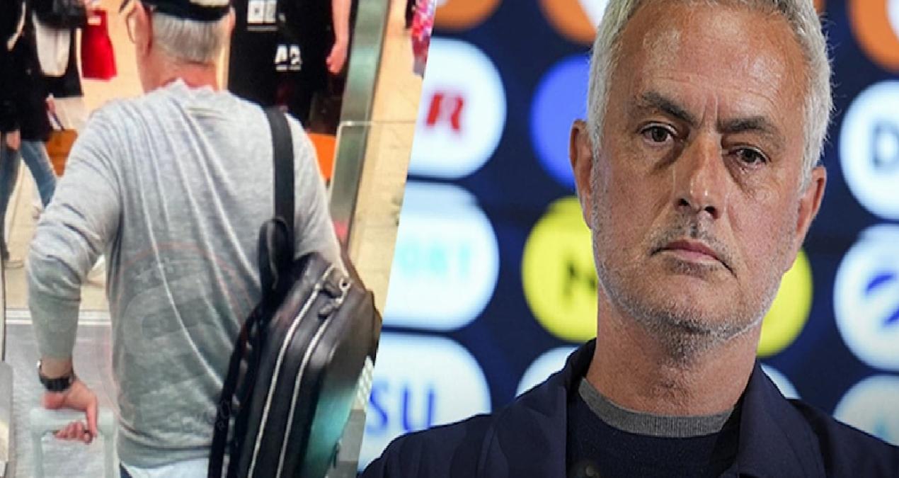 Jose Mourinho Roma Havalimanı’nda görüldü