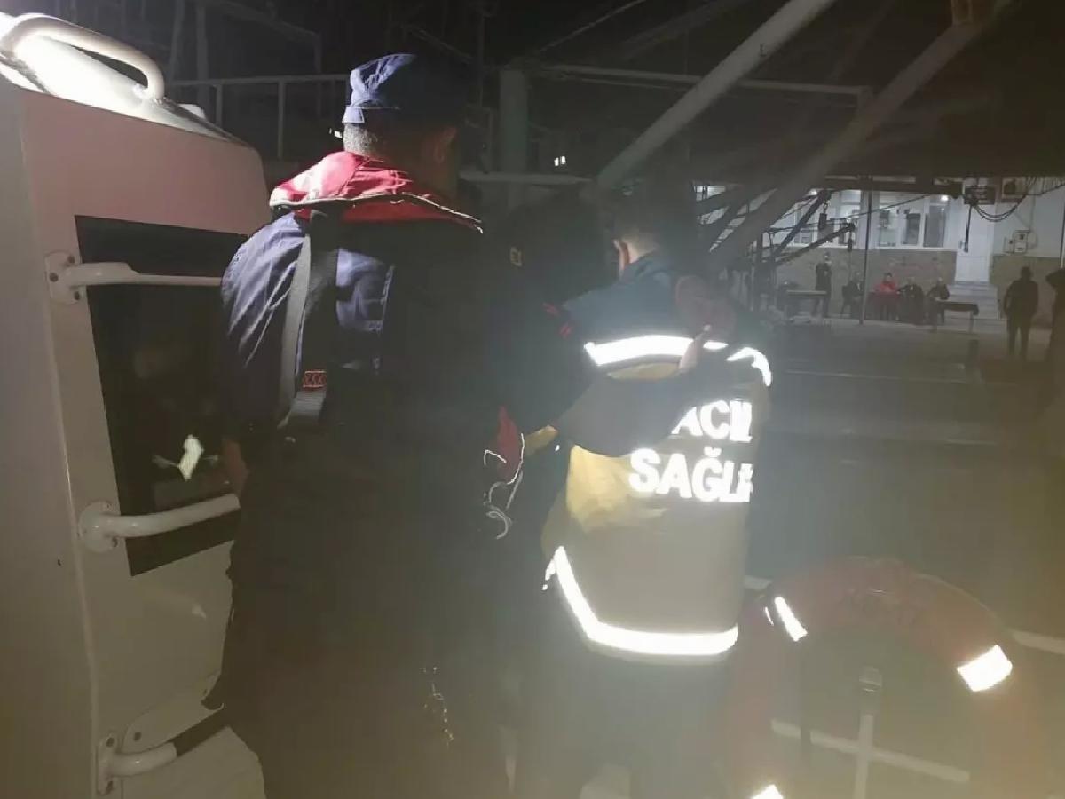 Kalp Krizi Geçiren Gemi Personeli Tahliye Edildi