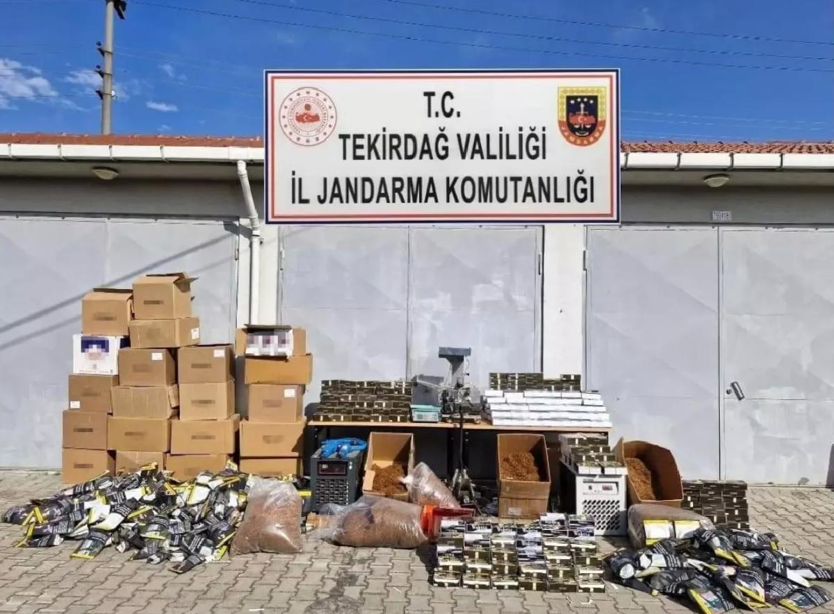 Kapaklı’da Kaçak Makaron Operasyonu