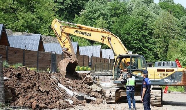 Kartepe’de Kaçak Bungalovlar Yıkıldı