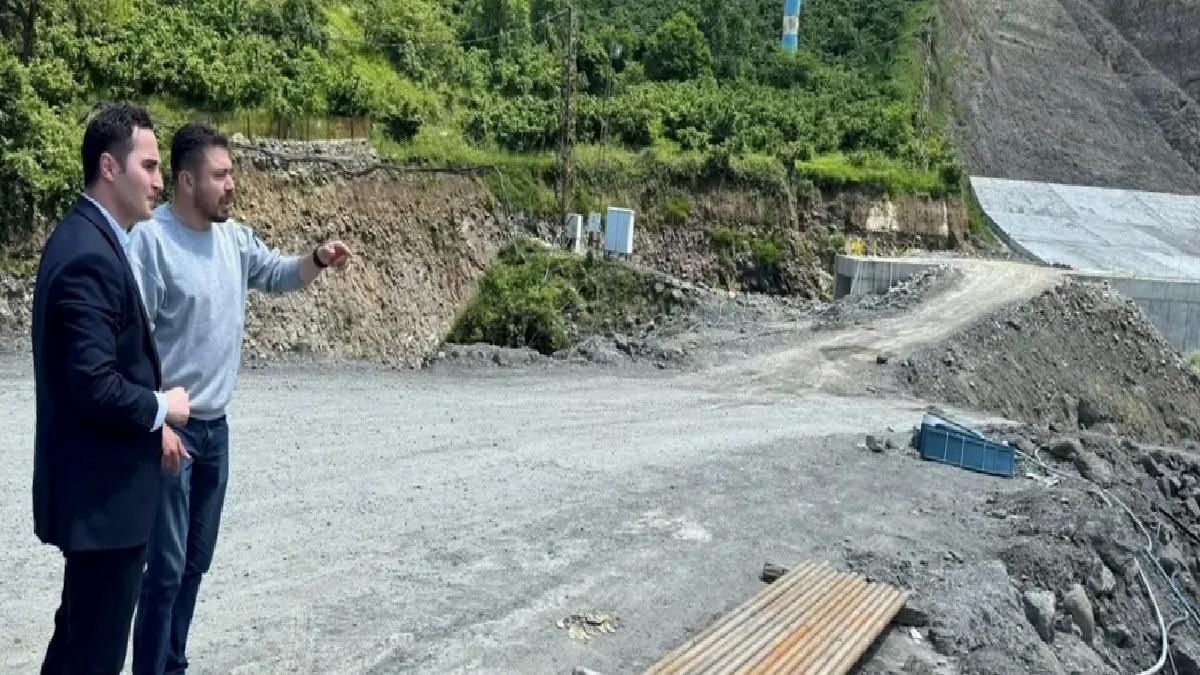 Kaymakam Beyazıt Baraj İnşaatını İnceledi