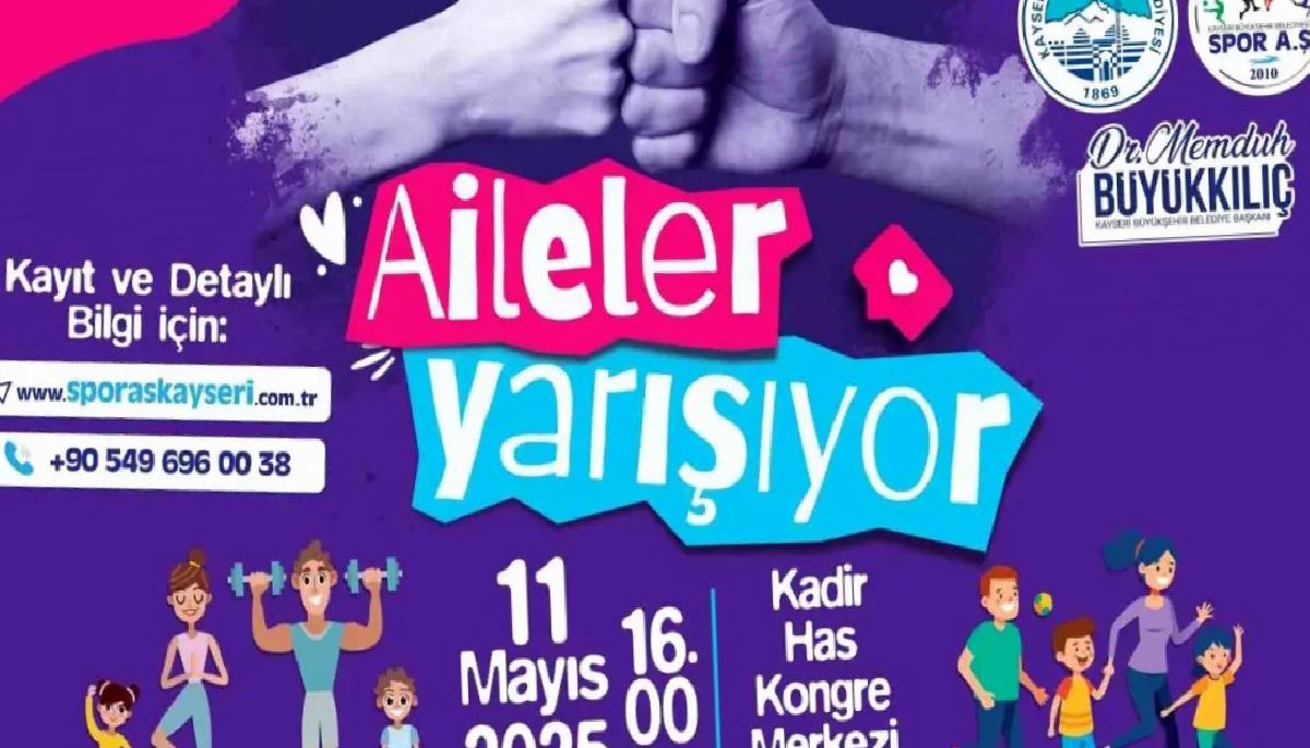 Kayseri’de ‘Aileler Yarışıyor’ Etkinliği Düzenleniyor