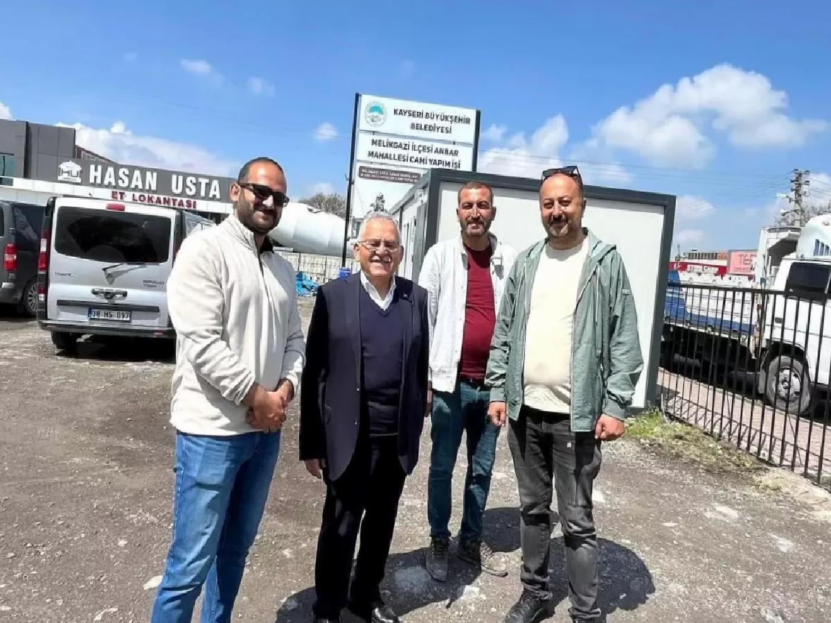 Kayseri’de Yeni Bir Camii İnşaatı Devam Ediyor