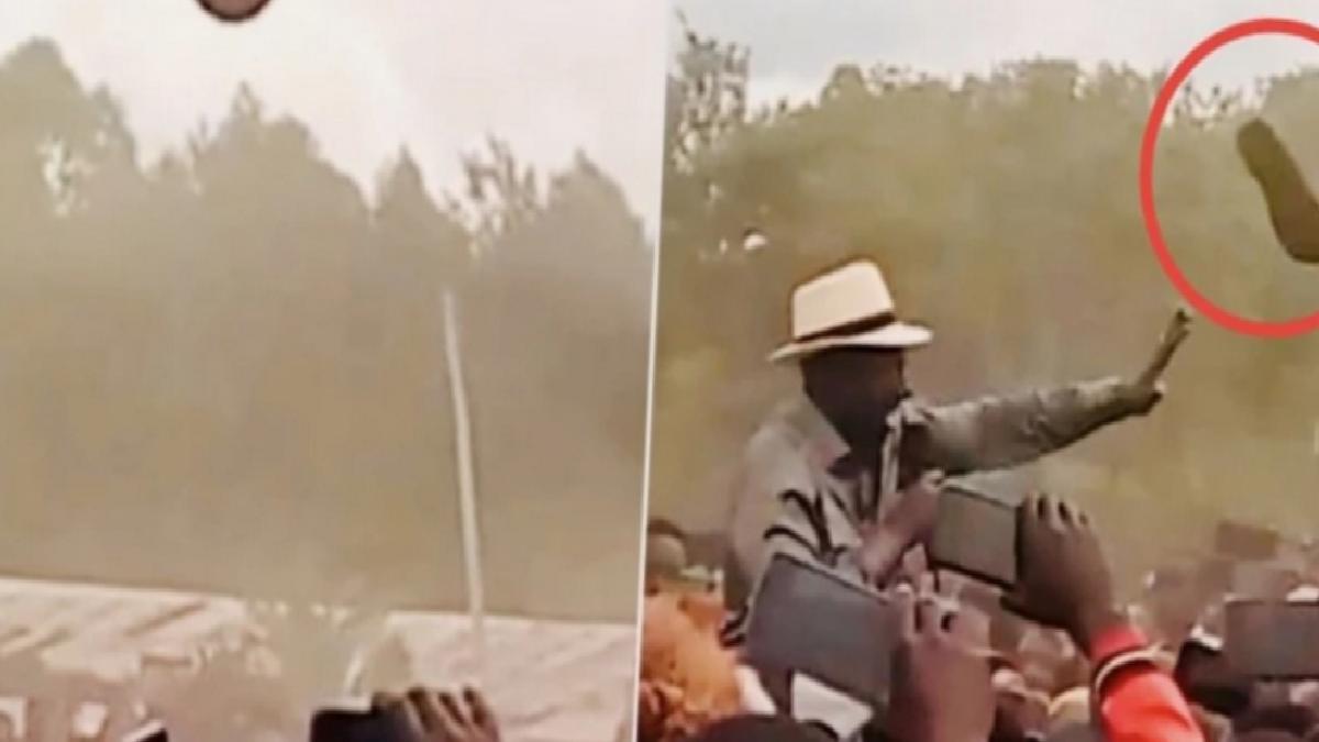 Kenya Devlet Başkanı Ruto’ya mitingde ayakkabı fırlatıldı