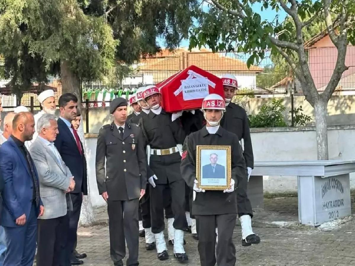 Kıbrıs Gazisi Hasan Geleç Son Yolculuğuna Uğurlandı