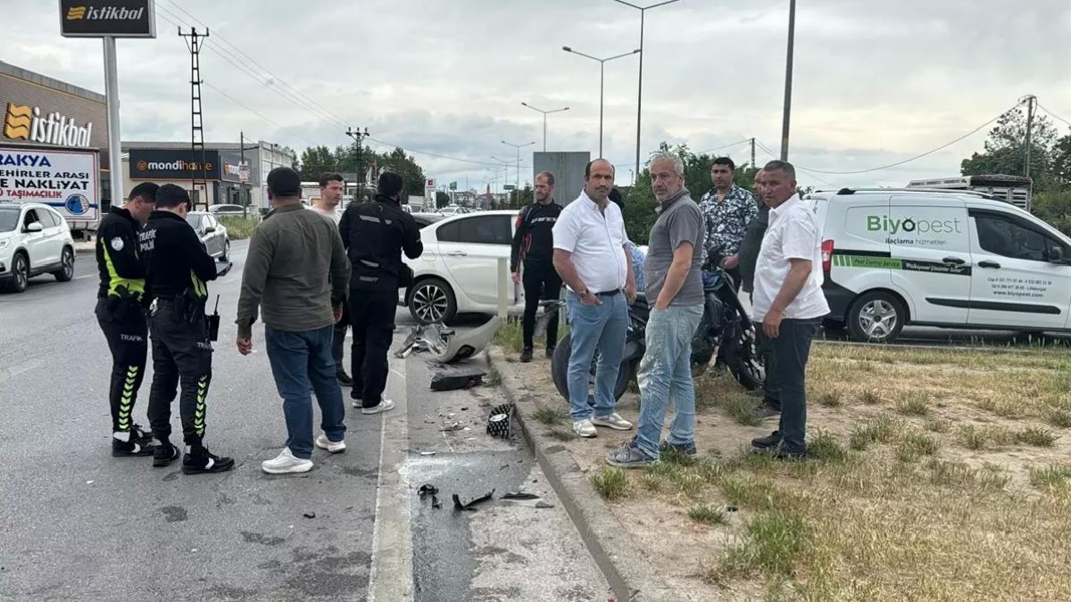 Kırklareli’nde Motosiklet Kazası