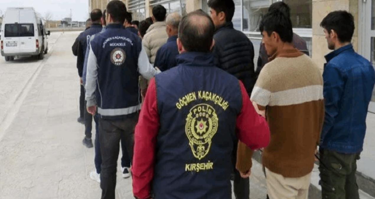 Kırşehir’de 18 düzensiz göçmen yakalandı