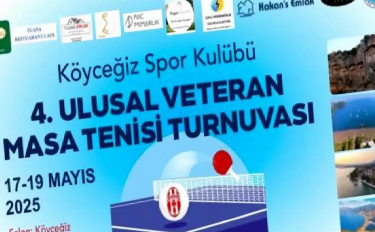 Köyceğiz’de Ulusal Veteran Masa Tenisi Turnuvası