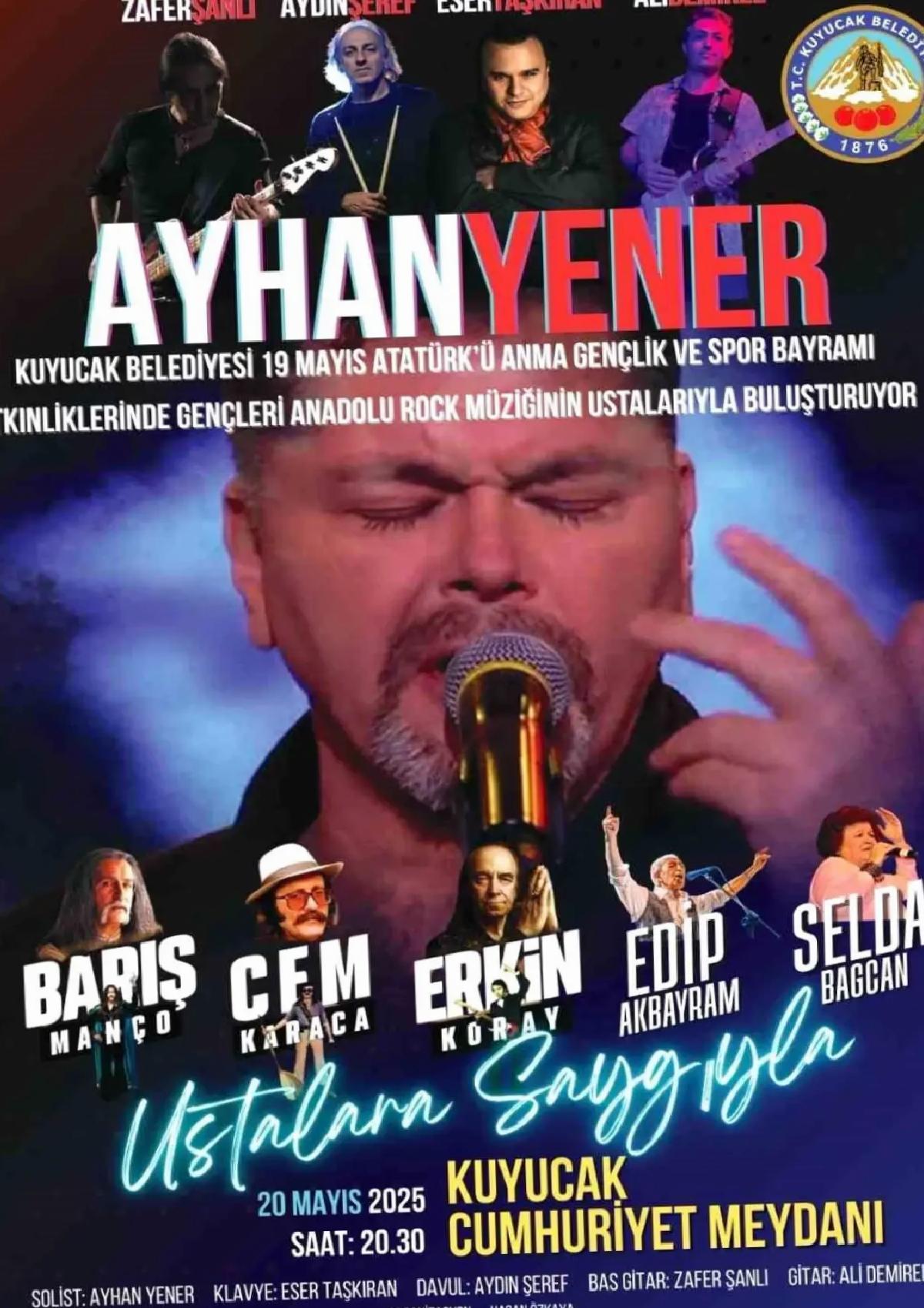 Kuyucak’ta 19 Mayıs Coşkusu: Ayhan Yener Konseri
