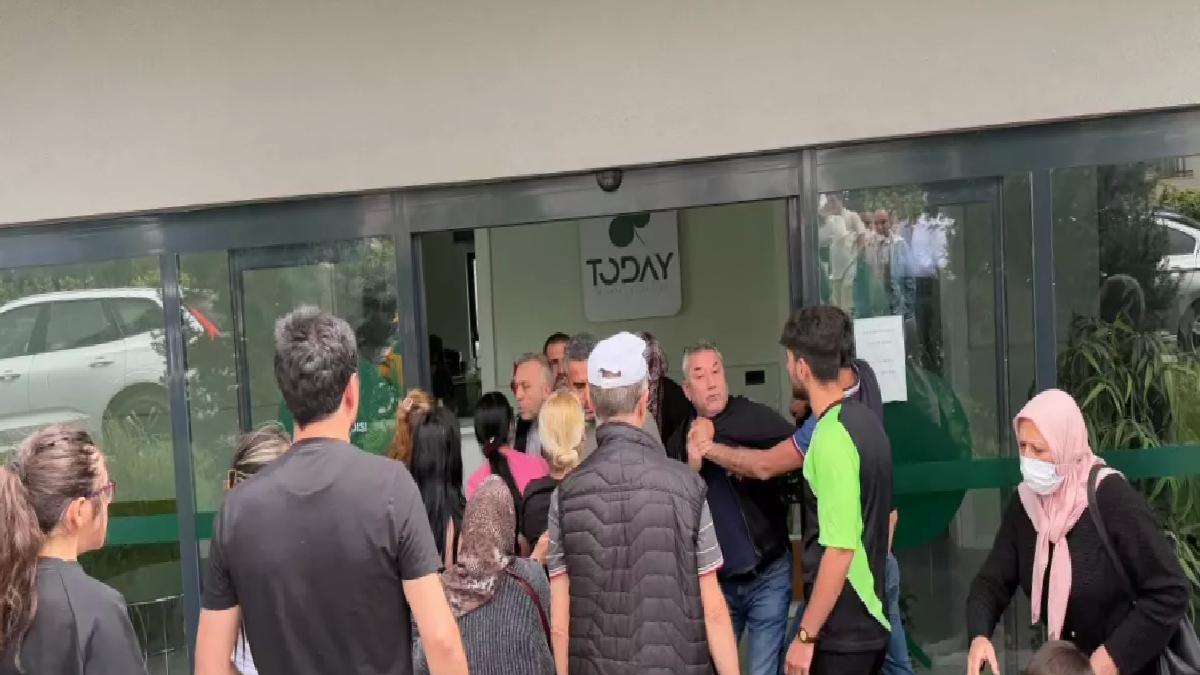 Mağdurlar İnşaat Önünde Eylem Yaptı