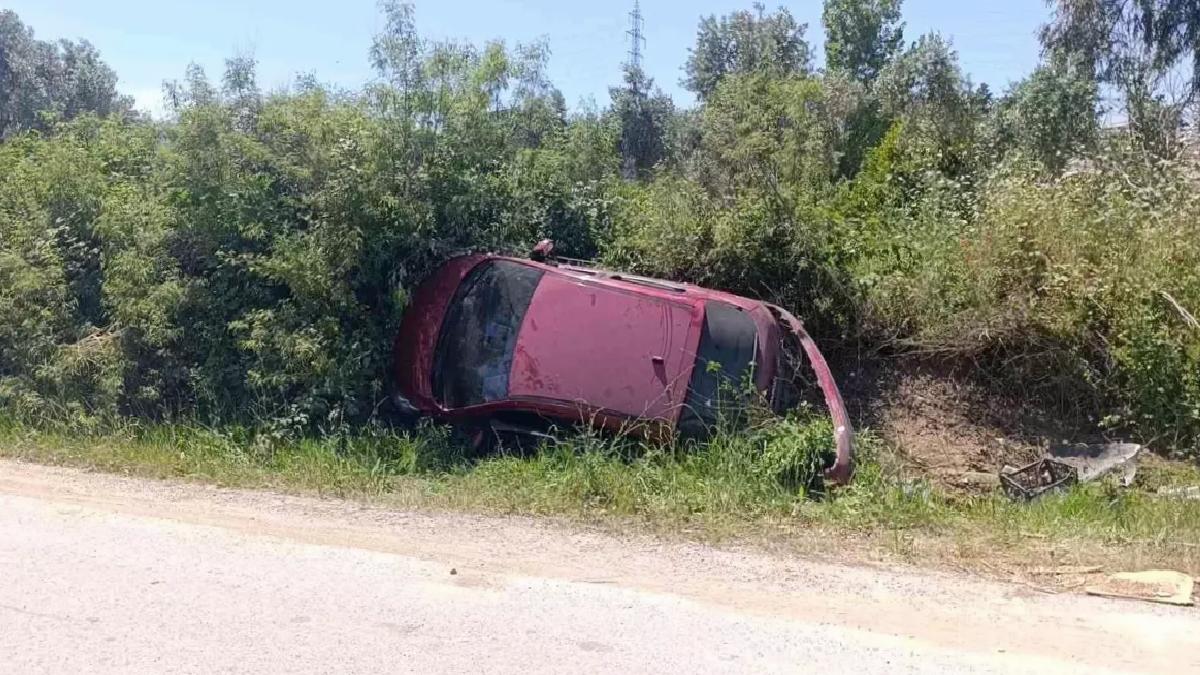 Manavgat’ta Ters Dönmüş Araç Bulundu
