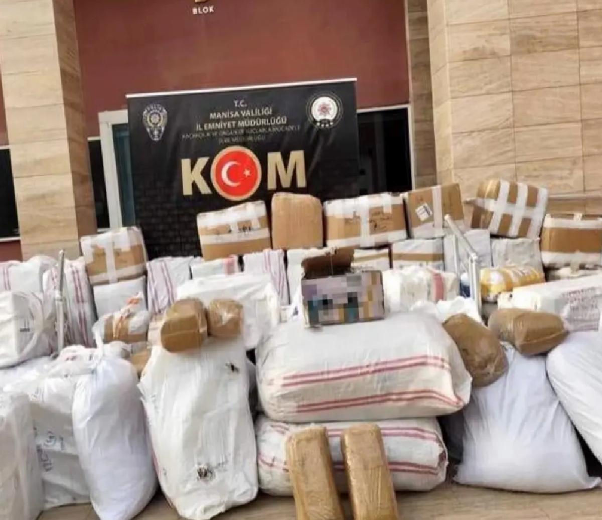 Manisa’da 2 Ton Kaçak Tütün Ele Geçirildi
