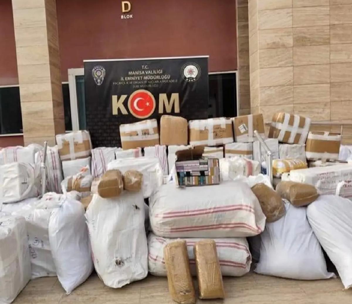 Manisa’da Kaçak Sigara Operasyonu